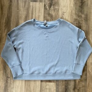 SWEATY BETTY Sand Wash Cloudweight Sweatshirt In Cove Blue size 	8